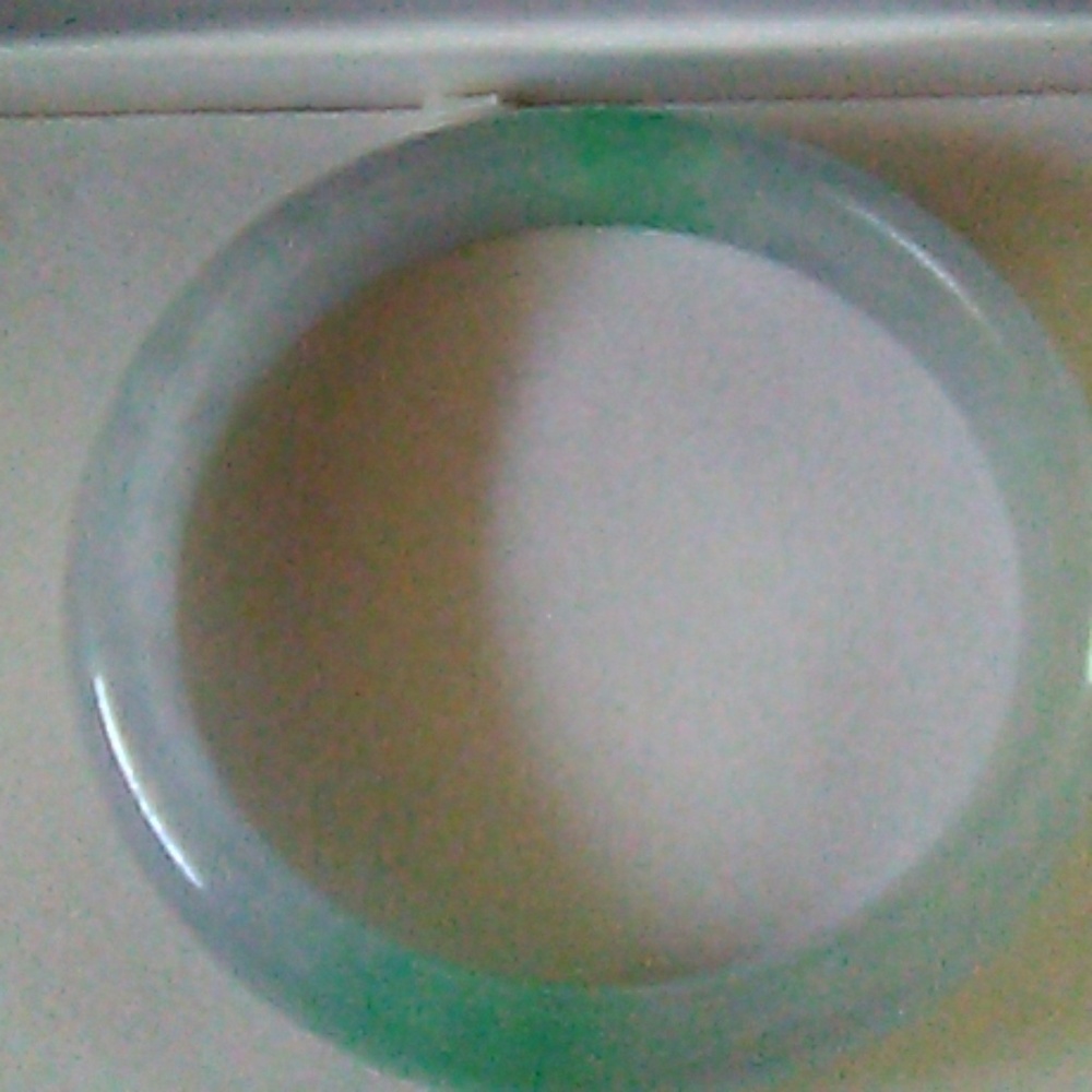 Lavender Green Jade Bangle 2.5 Diamiter